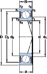 Bantalan S71908 ACE/P4A SKF