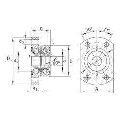 Bantalan ZKLFA0850-2RS INA