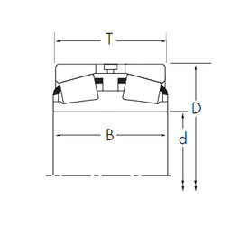 Bantalan 93788D/93126 Timken