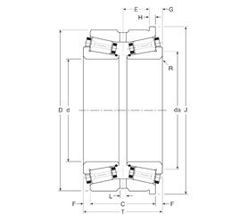 Bantalan 141101X/141165XH Gamet