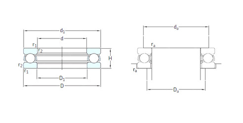 Bantalan 51409 SKF