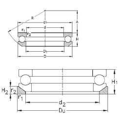 Bantalan 53206+U206 NKE