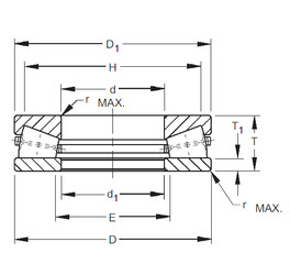 Bantalan F-3167-B Timken