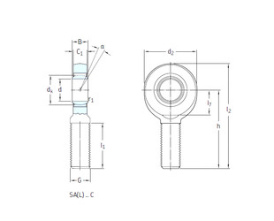 Bantalan SAL12C SKF