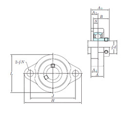 Bantalan BLF205-14 KOYO