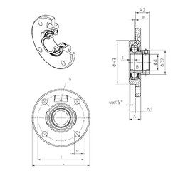 Bantalan ESFCE205 SNR