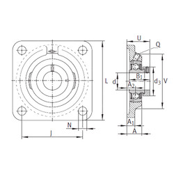 Bantalan PCF35 INA