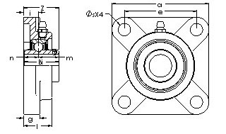 Bantalan UCF 213-40E AST