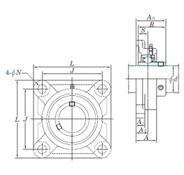 Bantalan UCFX20-64 KOYO