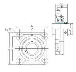 Bantalan UCFX12-39E KOYO