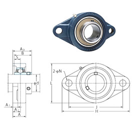 Bantalan UCFL326 FYH