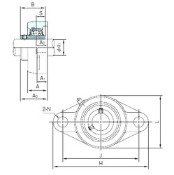 Bantalan UCFL210 NACHI