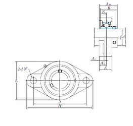 Bantalan UCFL214E KOYO