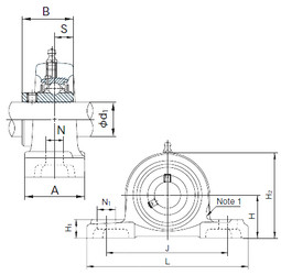 Bantalan UCP212 NACHI