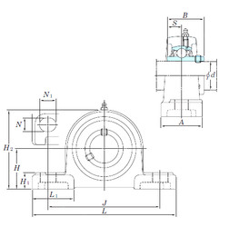 Bantalan UCP216SC KOYO