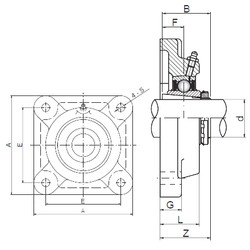 Bantalan UKF217 ISO