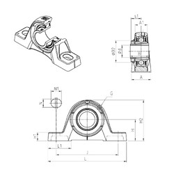 Bantalan UKPE209H SNR