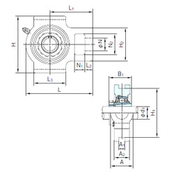 Bantalan UKT210+H2310 NACHI