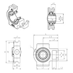 Bantalan UKT205H SNR