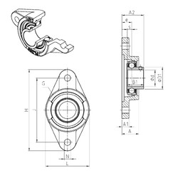 Bantalan USFL204 SNR