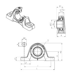 Bantalan USPE206 SNR