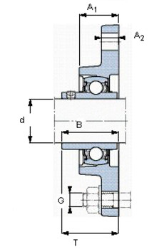 Bantalan YAR 204-012-2FW/VA201 SKF