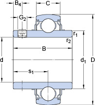 Bantalan YAR 211-200-2FW/VA201 SKF