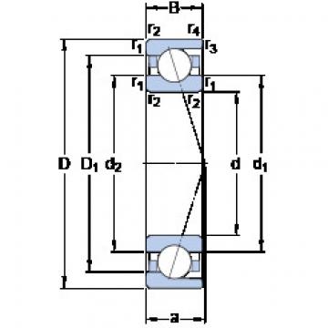 Bantalan 7212 CD/P4A SKF