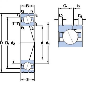 Bantalan 71921 ACD/P4AL SKF