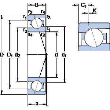 Bantalan 71910 ACE/P4AH1 SKF