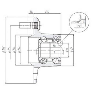 Bantalan HUB208-3 NTN