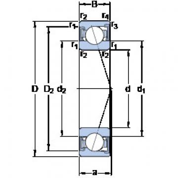 Bantalan S71908 ACD/P4A SKF