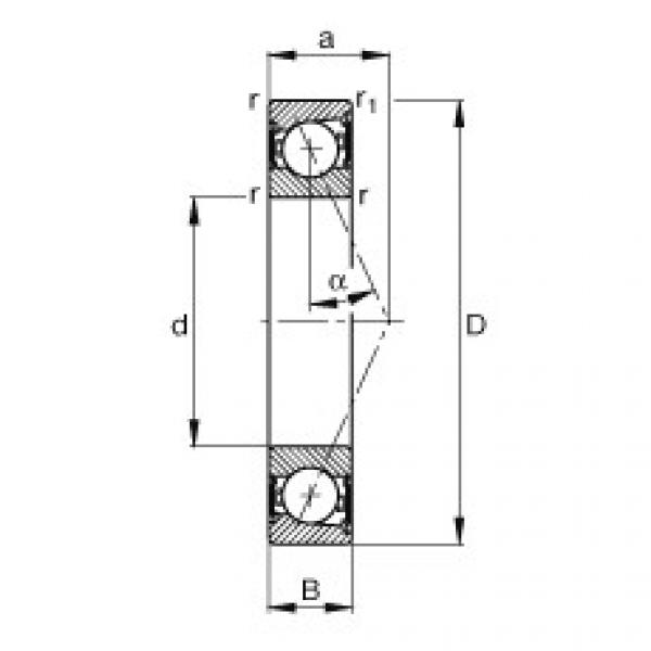 Bantalan B7015-E-2RSD-T-P4S FAG #1 image