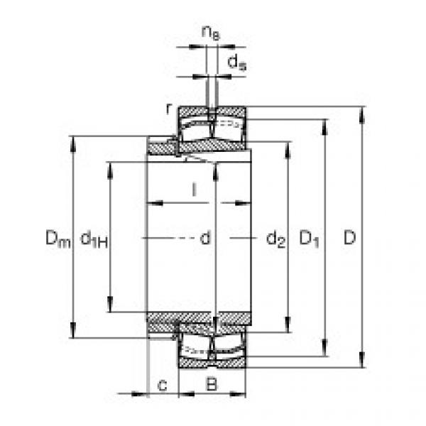 Bantalan 22326-E1-K + H2326 FAG #1 image