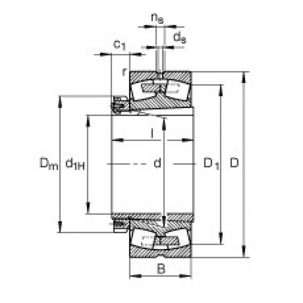 Bantalan 23980-B-K-MB + H3980-HG FAG #1 image