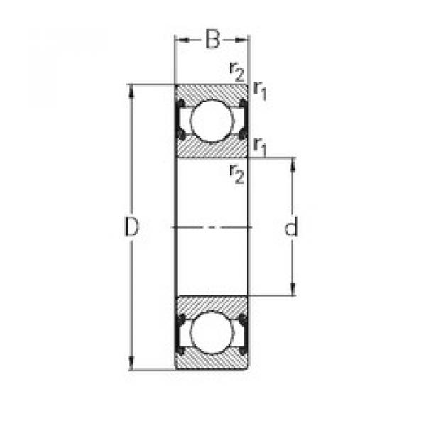 Bantalan 6011-2RS2 NKE #1 image