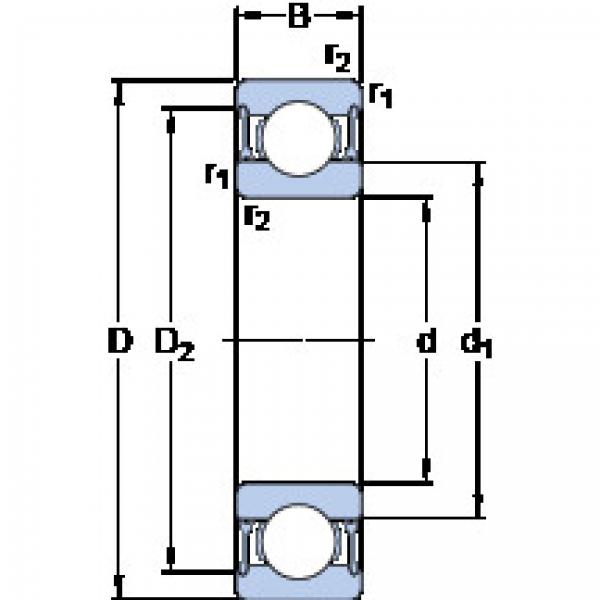 Bantalan 61813-2RZ SKF #1 image