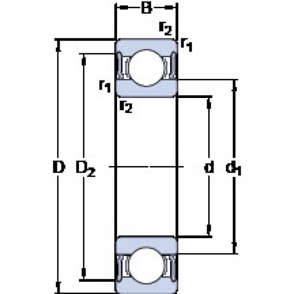 Bantalan W 61911-2RS1 SKF #1 image