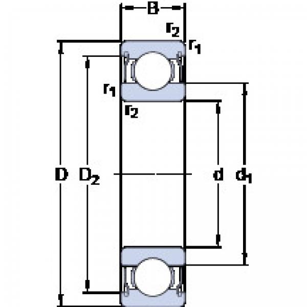 Bantalan W 627/7-2ZS SKF #1 image