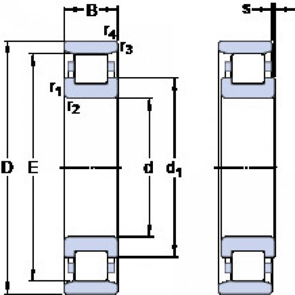 Bantalan N 309 ECP SKF #1 image