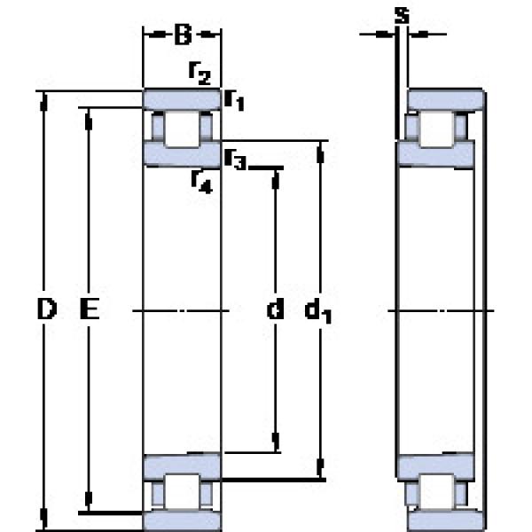 Bantalan N 1018 KTN9/HC5SP SKF #1 image