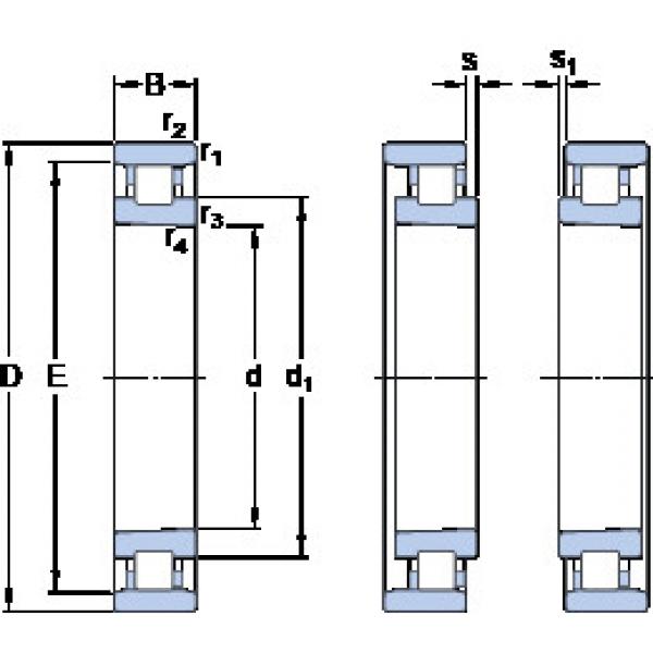 Bantalan N 1021 KTNHA/HC5SP SKF #1 image