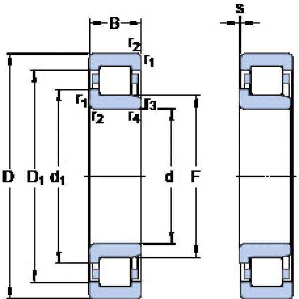 Bantalan NJ 308 ECP SKF #1 image