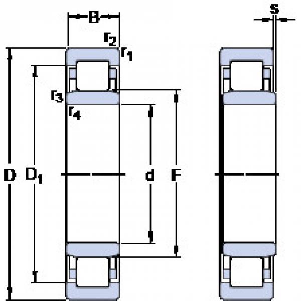 Bantalan NU 2307 ECJ SKF #1 image