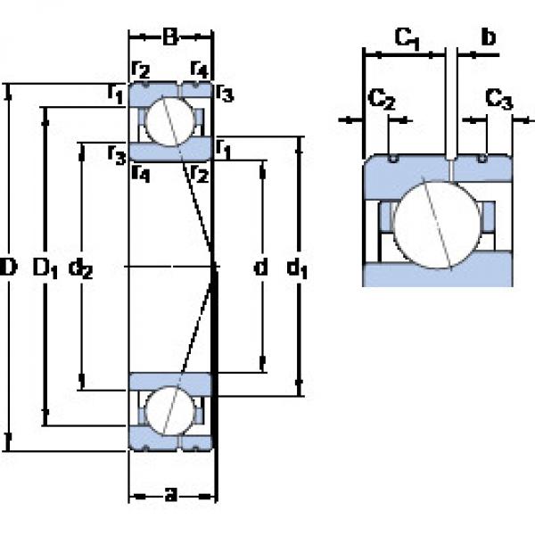 Bantalan 71912 CE/P4AL SKF #1 image