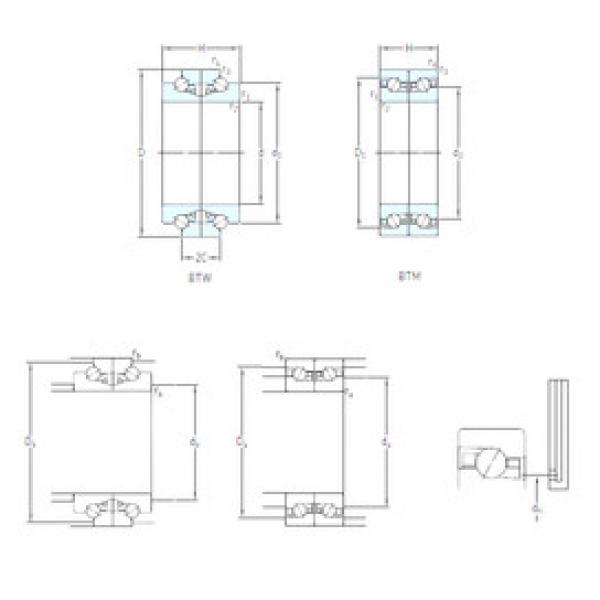 Bantalan BTM 100 BTN9/P4CDB SKF #1 image