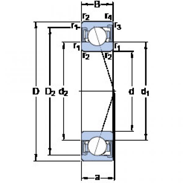 Bantalan S7001 CD/HCP4A SKF #1 image