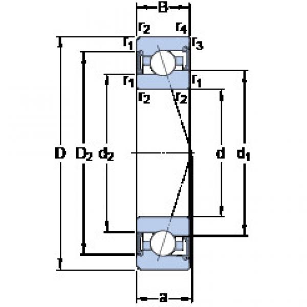 Bantalan S7000 CE/HCP4A SKF #1 image