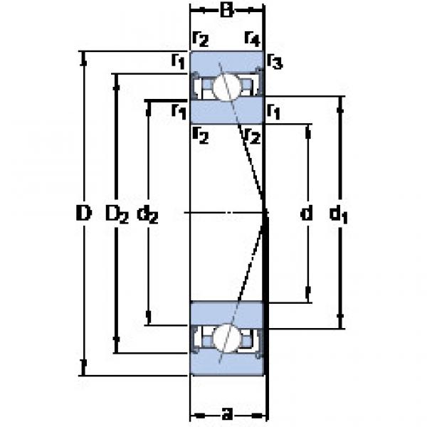 Bantalan S7006 CB/P4A SKF #1 image