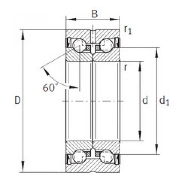 Bantalan ZKLN3062-2RS INA #1 image